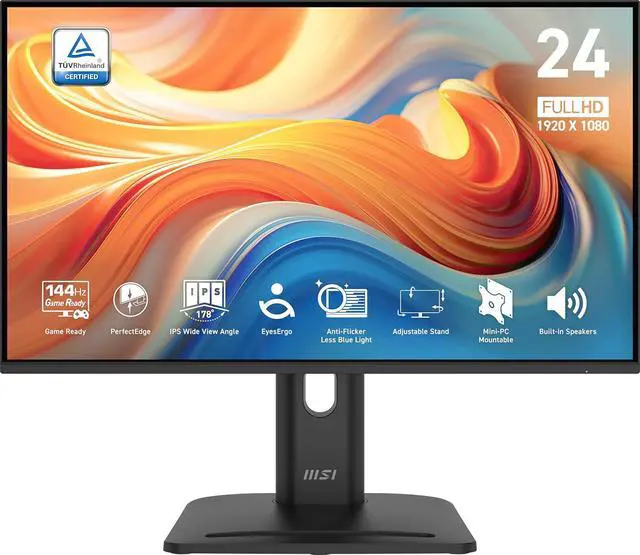 24" MSI IPS Monitor PIVOT MP245PG 100Hz 1ms Multimedia DP