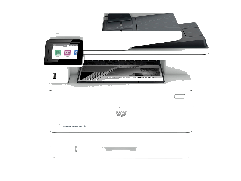 HP Laserjet 4103dw mfp ; (Supplies : W1510A)